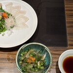 玄品 法善寺 総本店 ふぐ・うなぎ・かに料理 - 〝てっさ”でお酒がす・す・むー！