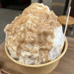 今井総本家　栗子茶屋 - トッピングの栗ソフトは中に仕込まれてる