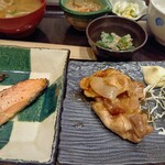 大かまど飯 寅福 - 焼魚と生姜焼き