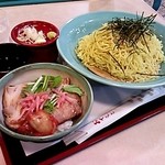 福麦亭 - ミニチャーシュー丼とざる中華セット☆税込630円（2014/9）