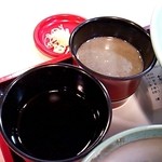 福麦亭 - つけ汁は2種☆ごまだれ＆ノーマル（2014/9）