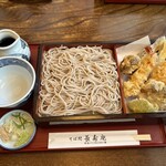 長寿庵 - 天もりそば　1,350円