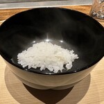 温石 - 新生姜の煮えばな　この日最も美味しいと感じました。究極に美味しいご飯