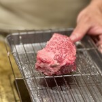 entre nous - 肉の状態の説明。