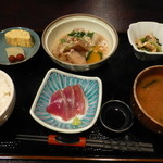 Soul満 - 2014.09　野菜炊き合わせそぼろあんかけと刺身