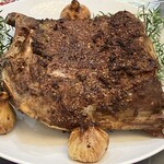 館山美食倶楽部 - (3)スペアリブ香草焼き 地物新にんにく ローズマリー