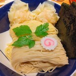 つけそば 神田 勝本 - 麺２種とワンタン