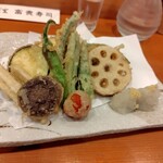 富貴ずし - 野菜の天ぷら1100円税込