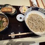 茶寮哲心 - 『至高の京鴨せいろセット』(大盛り)