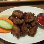 ネパール民族料理 アーガン - 焼いた羊。歯ごたえがあって良き。柔らかいお肉が好きな方にはおすすめできない。