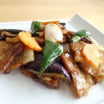 中華ダイニング SCENT - 豚肉と茄子のカキ油炒め