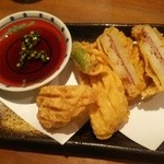 ふく鶴 - れんこん挟み揚げ