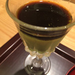 日本料理 太月 - 抹茶のムース黒蜜・キャラメルのアイス・泡ぜんざい