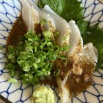 釣宿酒場 マヅメ - ウスバハギ 薄造り
