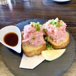 ピッツエリアバール　CACTUS　D'ORO - ・マグロネギトロブルスケッタ（2枚）