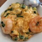 健民ダイニング - 海老玉ご飯は玉子がふんわり〜♪