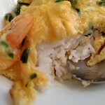 健民ダイニング - 海老玉ご飯って炒飯と勘違い(^_^;)天津飯な感じ♪