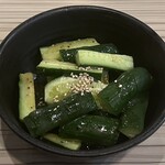 焼肉家けんちゃん - 塩ダレきゅうり 418円