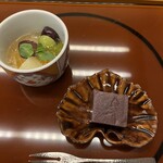 日本平ホテル - 甘味　羊羹とフルーツのジュレなど