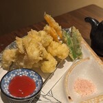 堀垣堂 - 鱧の天麩羅！塩でシンプルに！