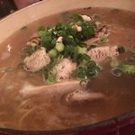 コアラ食堂 - クレソン鍋の〆の松茸と鱧のラーメンはめっちゃ旨し！