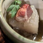 ウエストパパ - 冬瓜と牛蒡のミジョテ・ベーコン乗せ