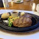 ジャンジャン - ハラミステーキ100g ハンバーグ200g セット