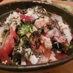 和膳と酒肴 廚 - 海鮮サラダ　特製ドレッシング