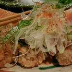 信玄どり　からあげ　黒酢葱ソースかけ