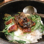 和膳と酒肴 廚 - ～石焼き飯～鰻と三つ葉のひつまぶし風