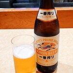 東京亭 - 瓶ビール（キリン・一番搾り）