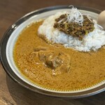 スパイスカリーて - 2種(ウメチキ・ネギキーマ)[1,400円] + スターアニス煮たまご[100円]1