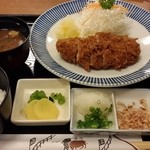 Tonkatsu Minami - おろしカツ定食　1220円(税込み　1310円)ご飯は半分にしてもらってます。