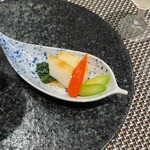 神戸プレジール - 夏野菜と紋甲イカのアニスソース