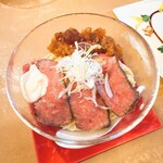 RAMEN ぶろす - 米沢牛ローストビーフと神戸牛ジュレの冷やし