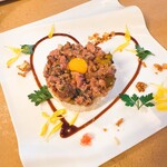 RAMEN ぶろす - 米沢牛の肉タルタルごはん