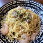 HUB - 海老とタコのタラコクリームパスタ