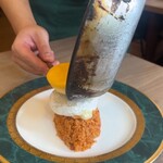 とろ～り卵のオムライス さん太 - カマンベールチーズぱっかーんオムライスセット