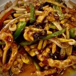 芙蓉苑 - 鱼香肉丝 豚肉細切り甘辛酸っぱ炒め。魚じゃ無いよ！