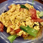 芙蓉苑 - 西紅柿炒鶏蛋 トマトと卵の中華風炒め。シンプルだけど美味しい