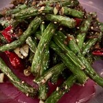 芙蓉苑 - 乾煸四季豆 インゲン豆の塩炒め