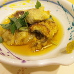 月の音。 - 出来たて熱々の揚げびたしですよ