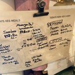 インド食堂TADKA - 訪問日のメニュー