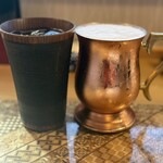 うなぎ亭 友栄 - 生ビール マスターズドリーム 1,200円
      プレミアム芋焼酎 伊七郎 1,500円