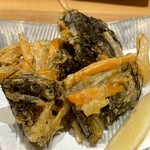 鮨酒場てっぺい - もずく天ぷら