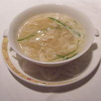 南園 - 白身魚と湯葉のとろみスープ