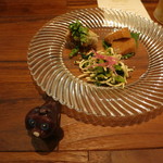 三種前菜（幹事の方からお土産に頂いたスペイン産あざらし付き(^^)）