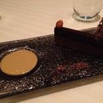 RESTAURANT GUY SAVOY - Chocolate Fondant, Crunchy Praline and Chicory Cream