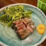 焼鳥と釜めし 一起 - ブリ塩たたき