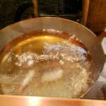 天婦羅 みやしろ - 店主は銅鍋派だそうな